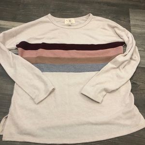Anthro Color Block Sweater S